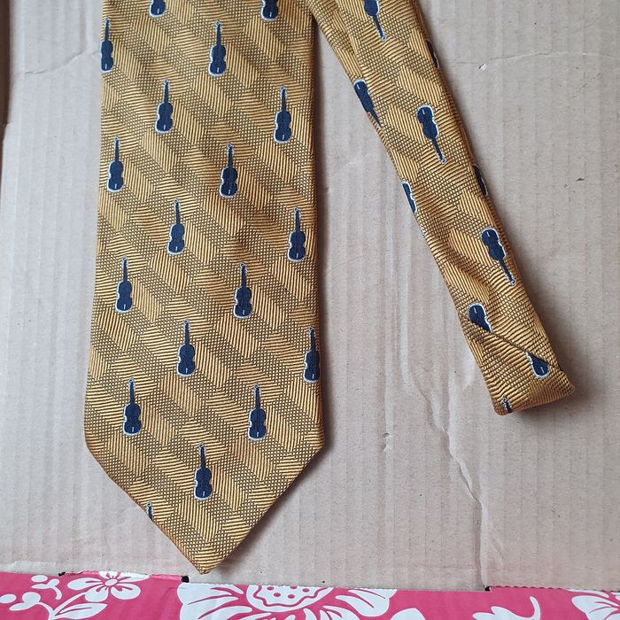 Krawat męski skrzypce,jedwab(k-1) OK