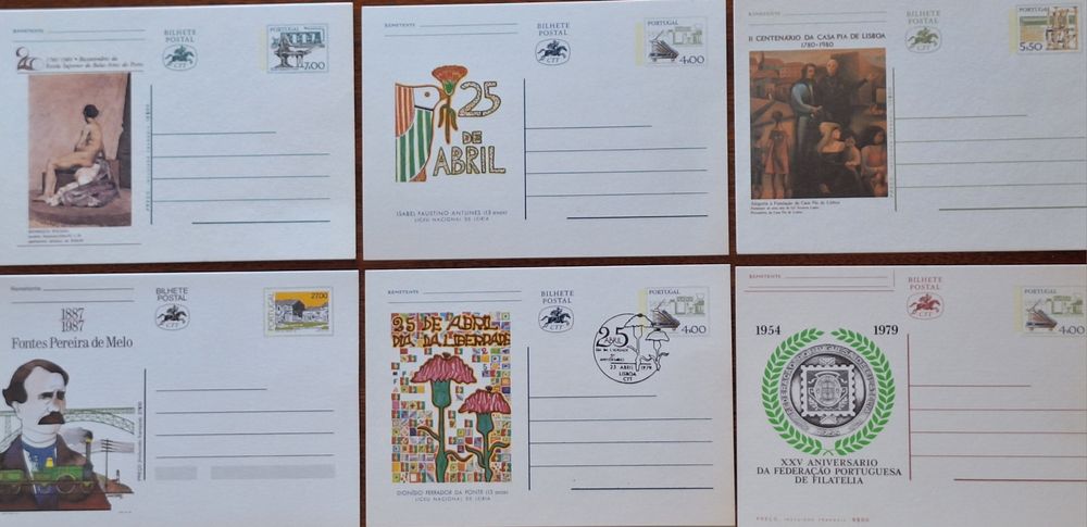 Bilhetes Postais ctt antigos diversos