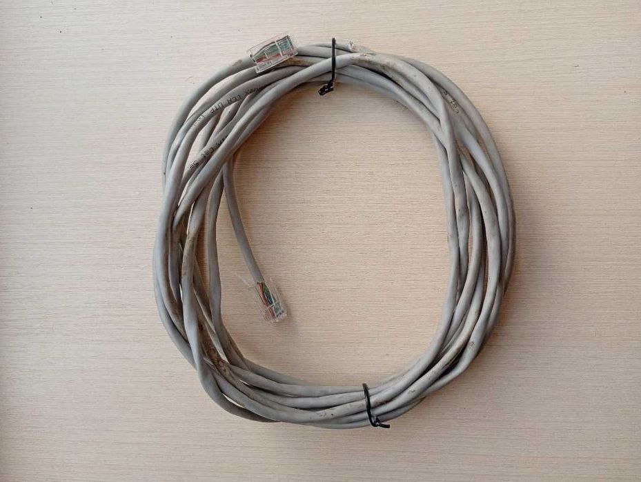 Патч-корд CAT5e RJ45 UTP 4,8 м сірий (вживаний)