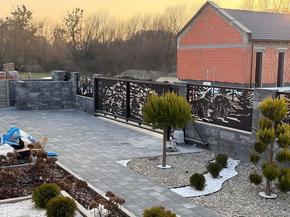 Panele-przęsła CNC - Ogrodzenie metalowe - Balustrada balkonowa -Bramy
