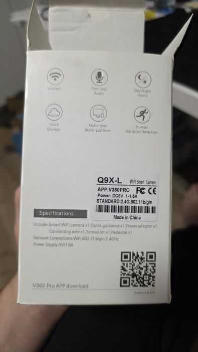 Nowa wewnętrzna kamera obrotowa wifi