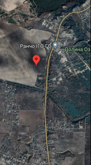 18 га под садоводство в с. Лышня. Лес, асфальт! Цена за сотку!