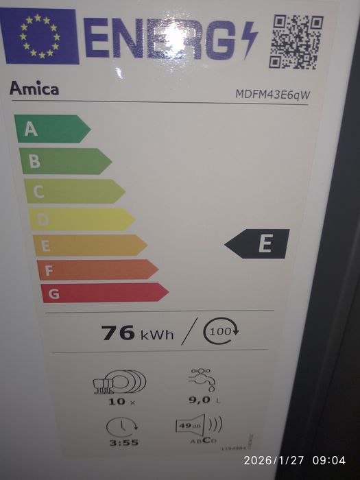 OUTLET Janki ul Wspólna 6 Zmywarka AMICA MDFM43E6QW