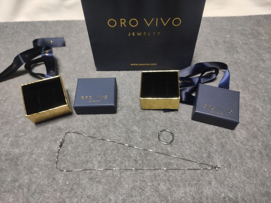 Anel em prata e Fio em prata com pendente