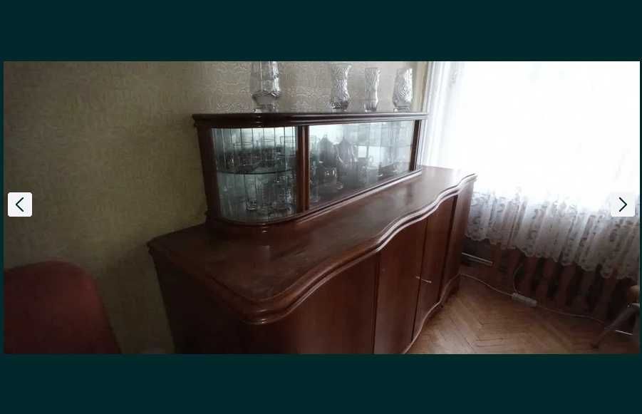 Kredens w stylu art deco z nadstawką lata 50/60, PRL