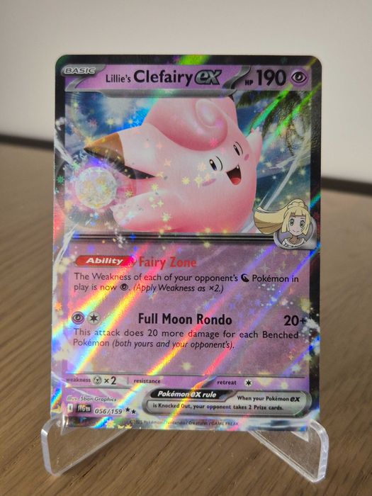 Karta Pokemon TCG: Lillie's Clefairy ex (JTG 056)