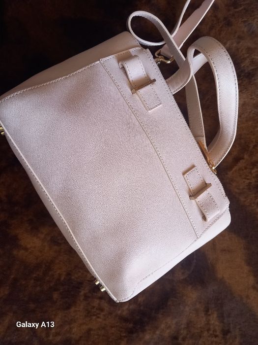 Modalu torebka pudrowa skóra naturalna