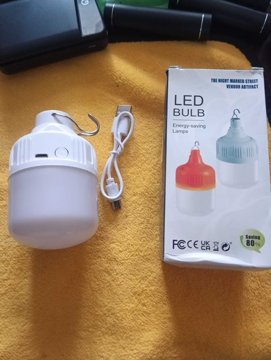 Led Ліхтар лампа акумуляторна кемпінгова 40w на гачку
