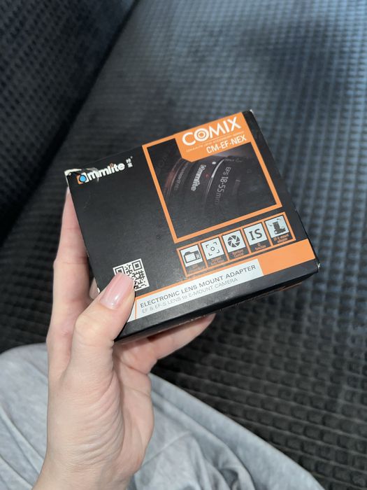 Перехідник Commlite CM-EF-NEX для Canon EF/EF-S на Sony E
