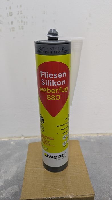 Weber.fug 880 Silikon | Przezroczysty / bezbarwny | Okazja!