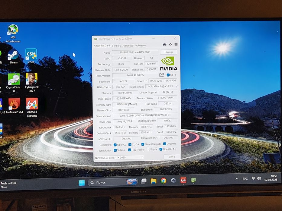 Rtx 3080 asus rog strix white