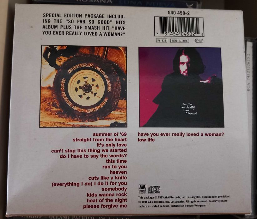 CDs - Seal, Bryan Adams