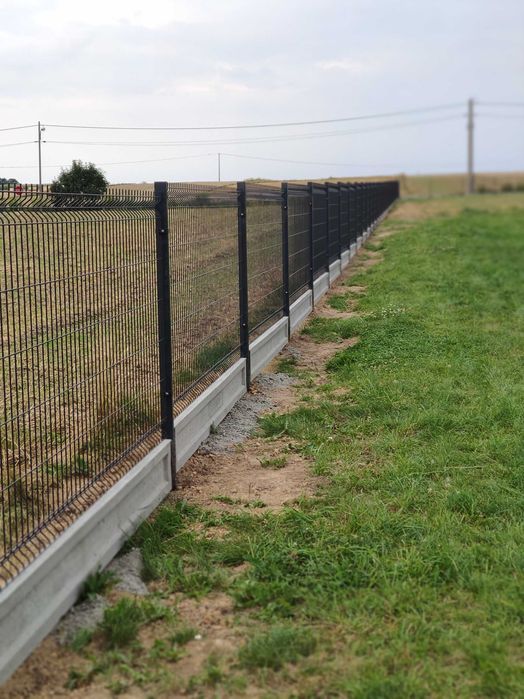 Ogrodzenie panelowe 3d brama bramka płot kolor ocynk  solidny montaż