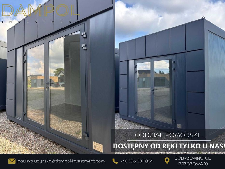 Gotowy domek ogrodowy 4X3/12 m²/sklep/działka/ROD/ogród/biuro – pohled 2