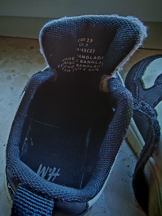 Czarno białe adidasy h&m rozmiar 23