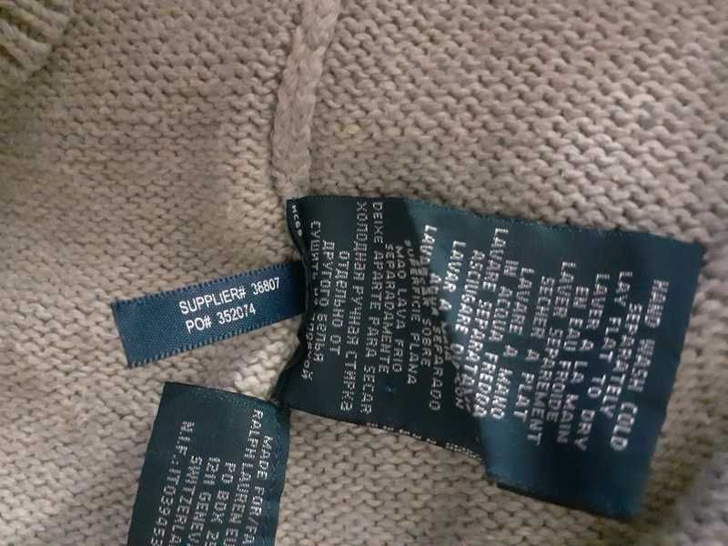 Polo Ralph Lauren sweter męski szalowy kołnierz-XXL