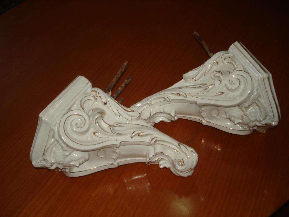 Suportes de Floreiras em lousa esmalte.