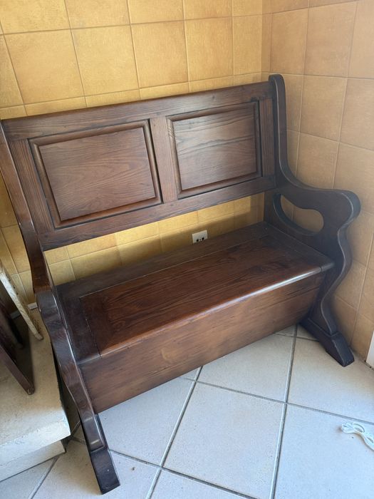 Banco arrumação lenha