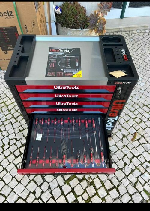 Carrinho  ultratoolz 7 gavetas 7 cheias com