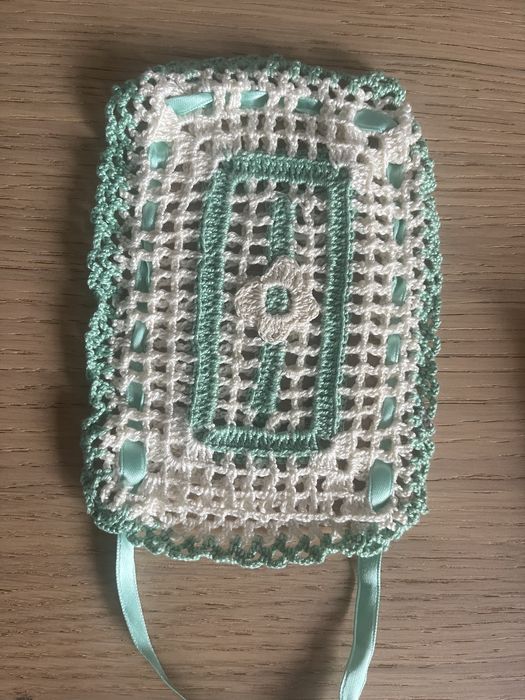Bolsa para sabonete em crochet feito à mão