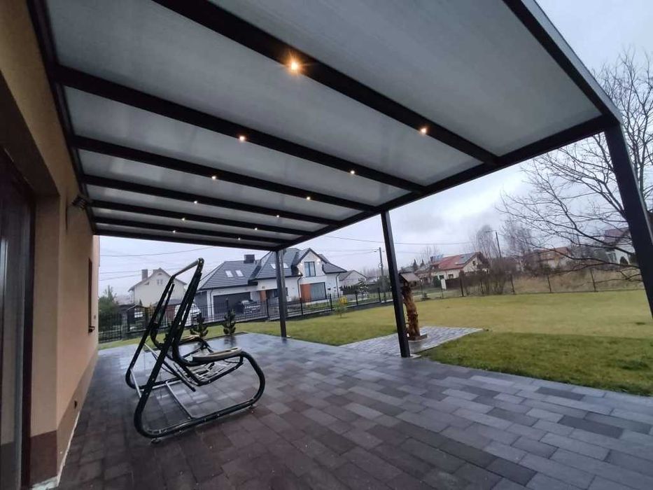 Zadaszenie aluminiowe PRO z dachem poliwęglanowym 350x1206 m