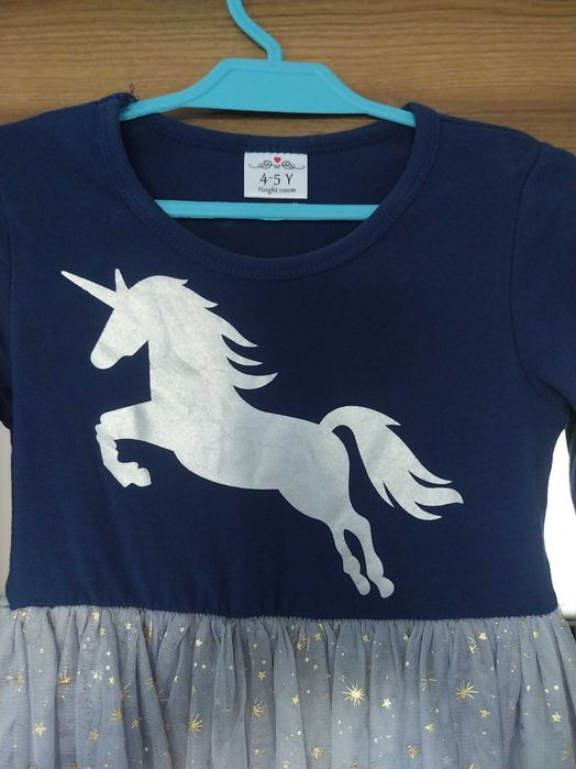 sukienka z jednorożcem