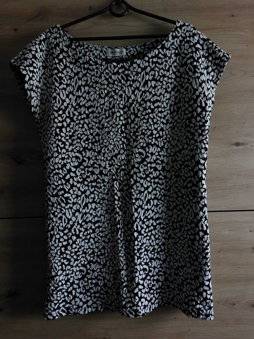 biało-czarna tunika damska