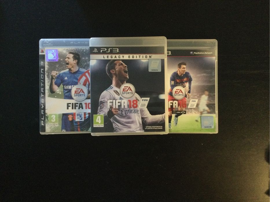 Pack 3 FIFA PS3  Fifa18+Fifa16+Fifa10