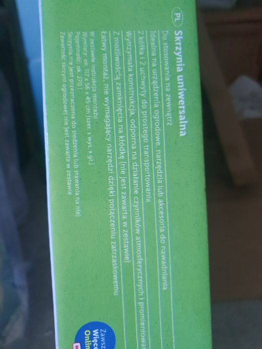 Skrzynia  ogrodowa  nowa 270 l