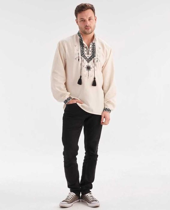 Сучасна чоловіча вишита сорочка вишиванка, вишиванки мужская вышиванка