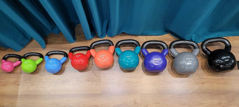 Kettle zestaw do 32 kg NOWE Siłownia Dzwony Kettlebells