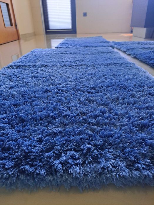 Tapetes decorativos azul