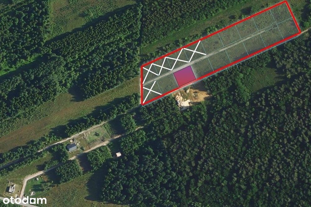 Działka budowlana 1000 m² – Zakrzów, media