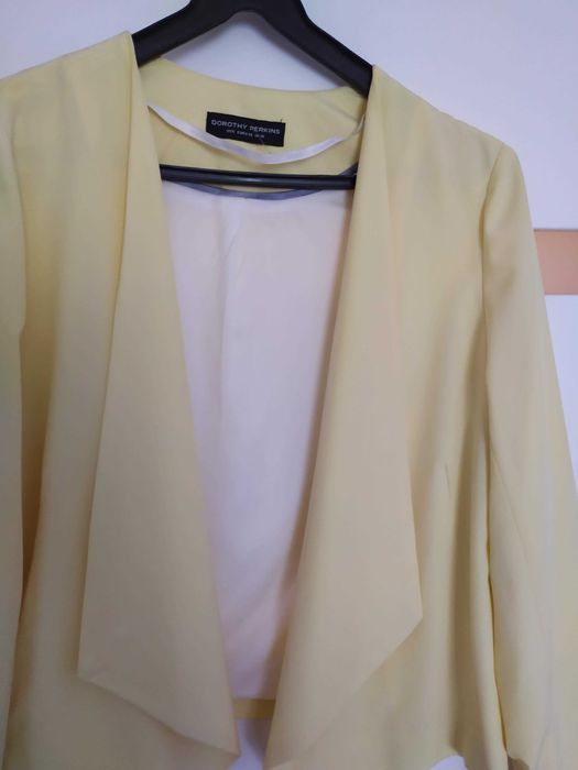 Żółty żakiet marynarka Dorothy Perkins 38