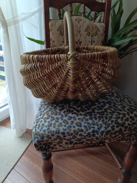 Kosz wiklinowy, piękny ręcznie robiony, WYSYŁKA