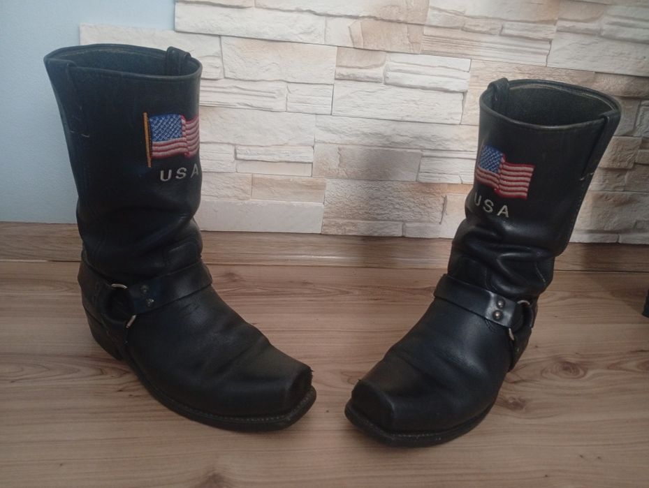 Buty kawaleryjki kowbojki na motocykl