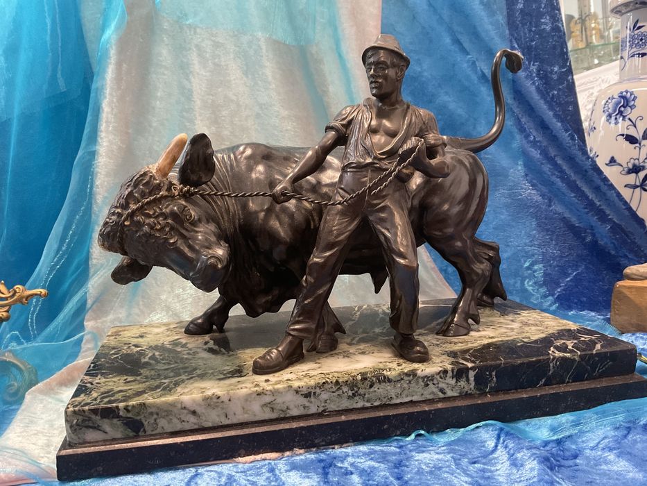 Escultura bronze base 40x20 cm