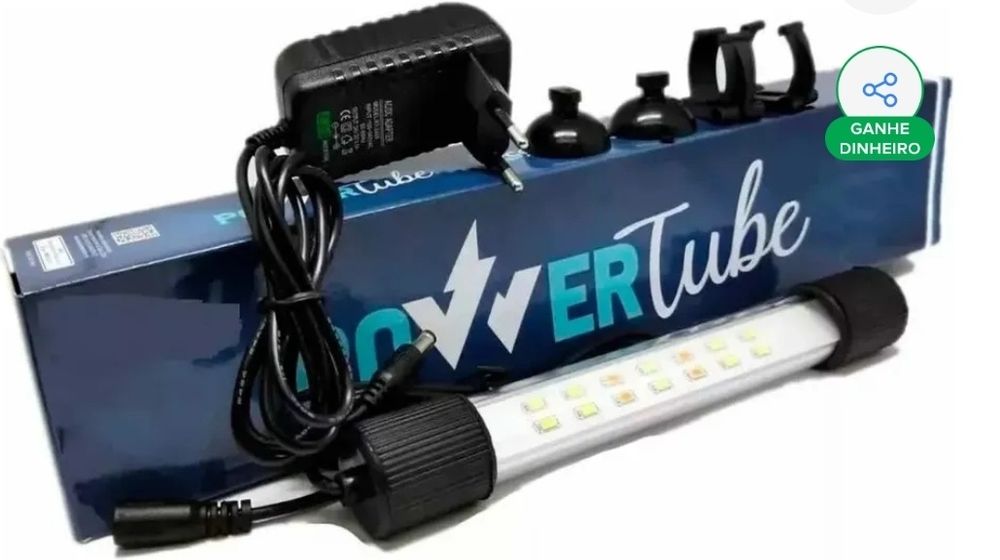 Luminária Power Tube marine blue da Oceantech 30w para aquário marinho