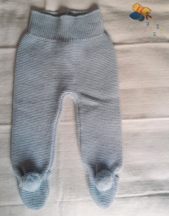 Calças Neck & Neck, 50% lã merino. Tamanho 0 a 3 meses