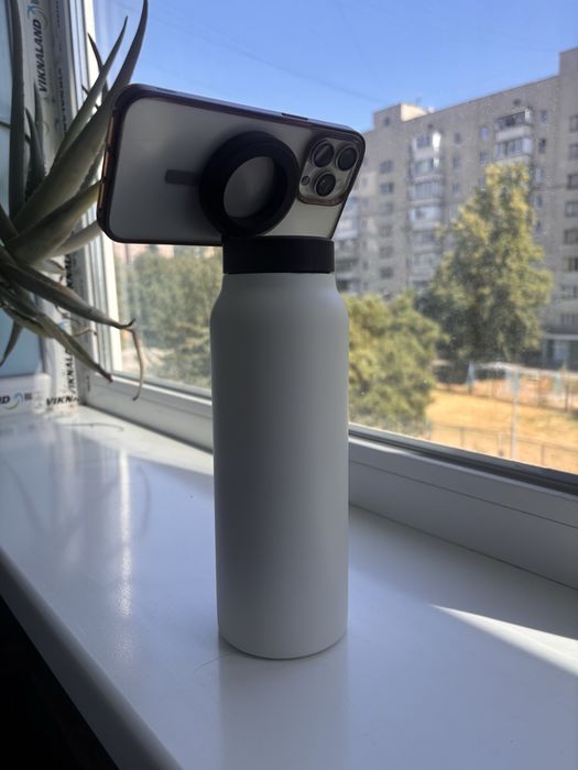 Термопляшка 700 мл з MagSafe + обертовий тримач для телефону