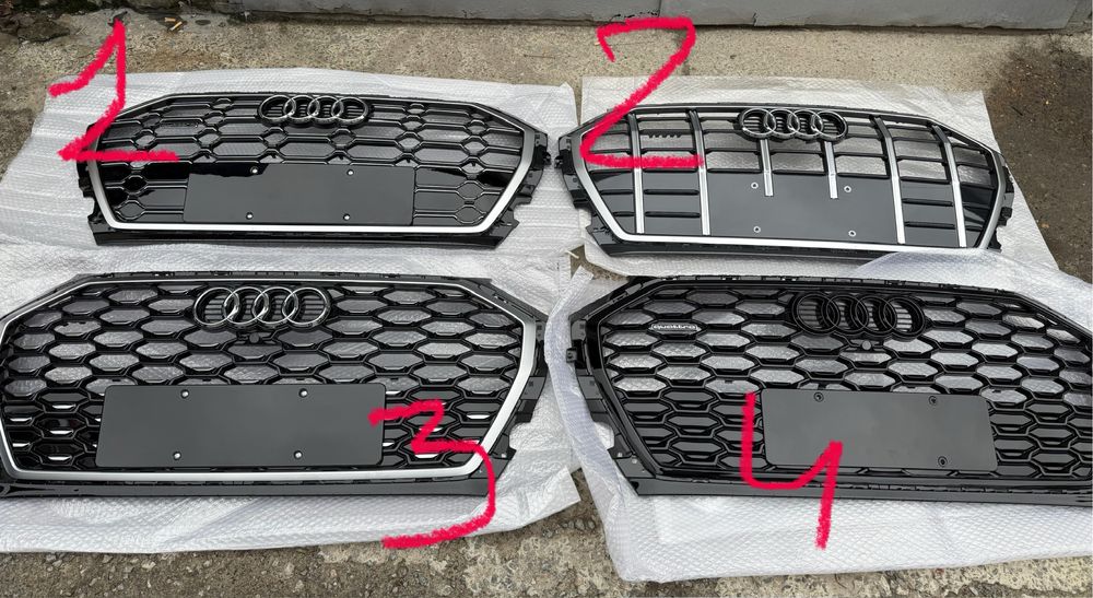 Решетки решетка grille Audi q5 80a заклушки птф дисктроника