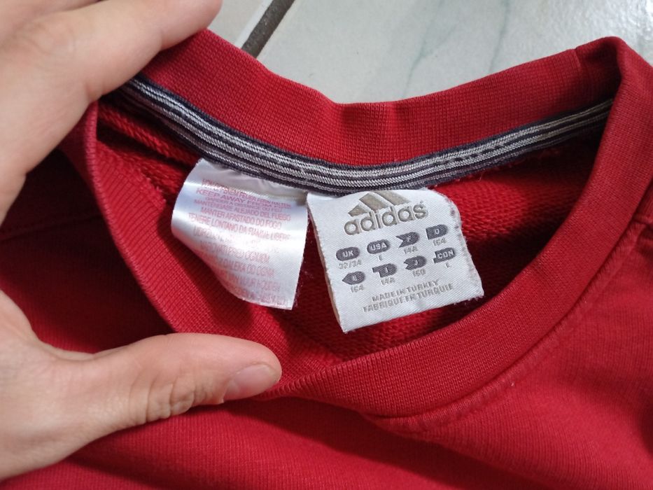 Bluza adidas czerwona L