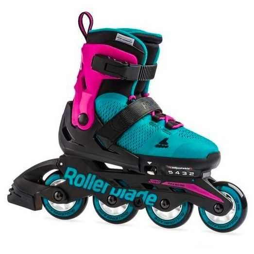 Ролики Rollerblade Microblade G (pink-emerald-green)