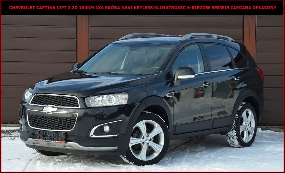 Chevrolet Captiva Chevrolet Captiva Lift 2.2 184KM 4X4 7-Osobowy Skóra Navi Keyless Full