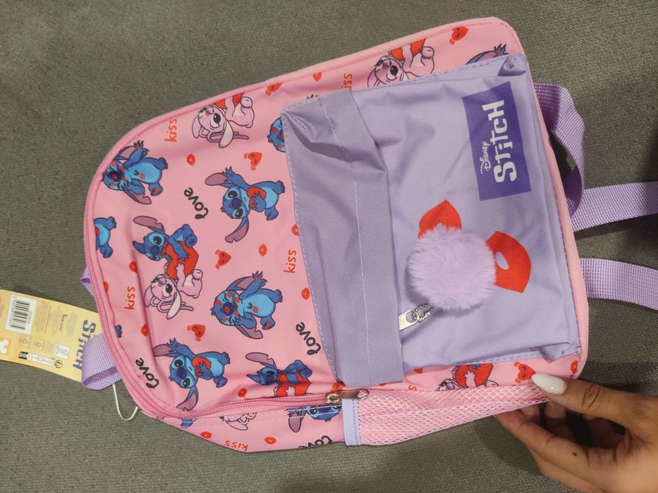 Mochila pré escolar Stitch novo com etiqueta