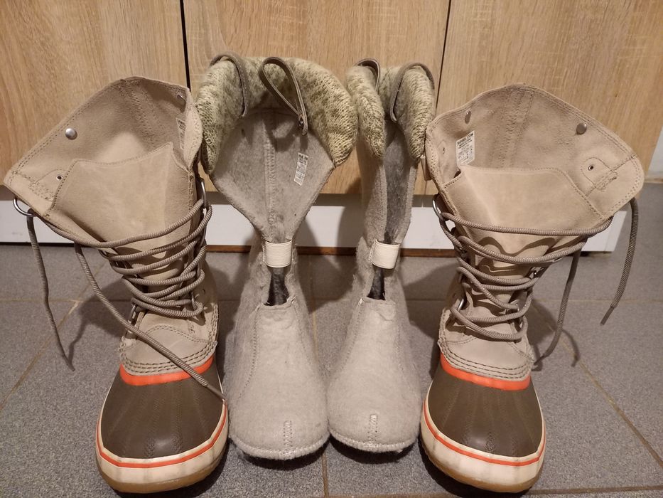 Женские зимнее водонепроницаемые ботинки Sorel Joan of Arctic Knit 38