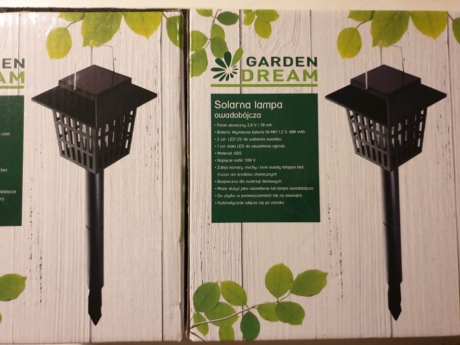 Solarna lampa owadobójcza LED