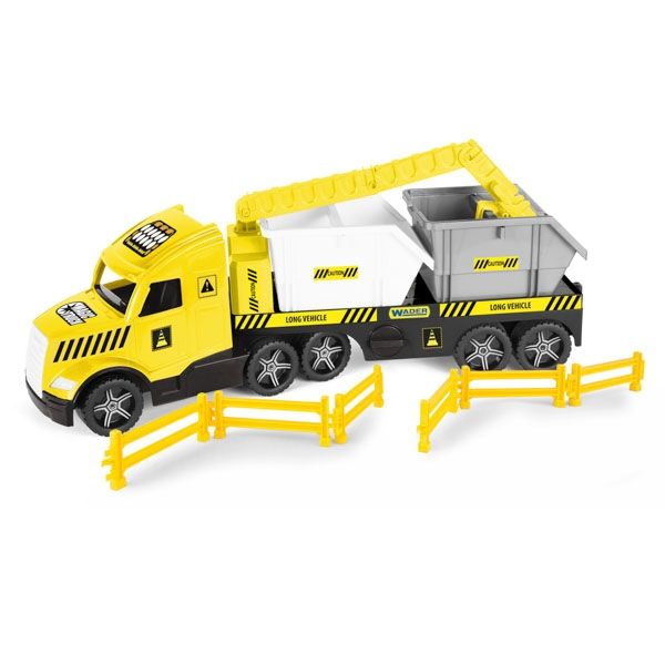 Laweta Magic Truck Technik Z Kontenerami Wader Zabawka Dla Dzieci Transport Pojazd Edukacyjny