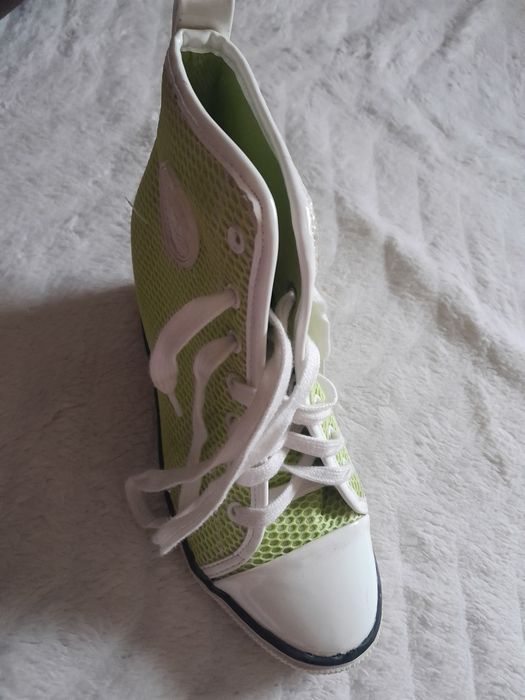 Trampki sneakersy na koturnie r.37