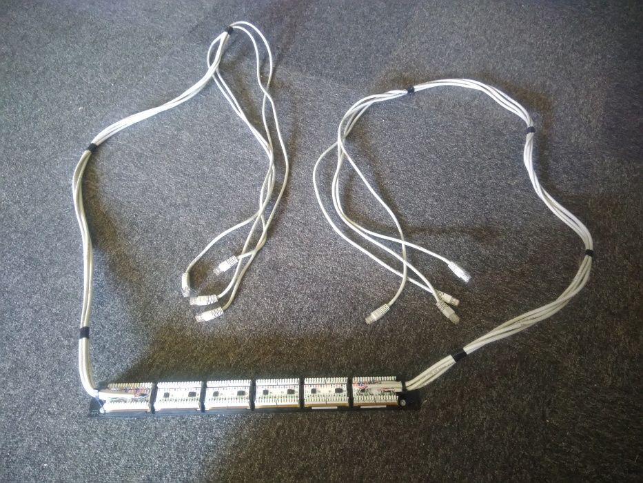 Molex Painel 24 Portas / Canais CAT 5 RJ45 1 Unidade Rack 19''